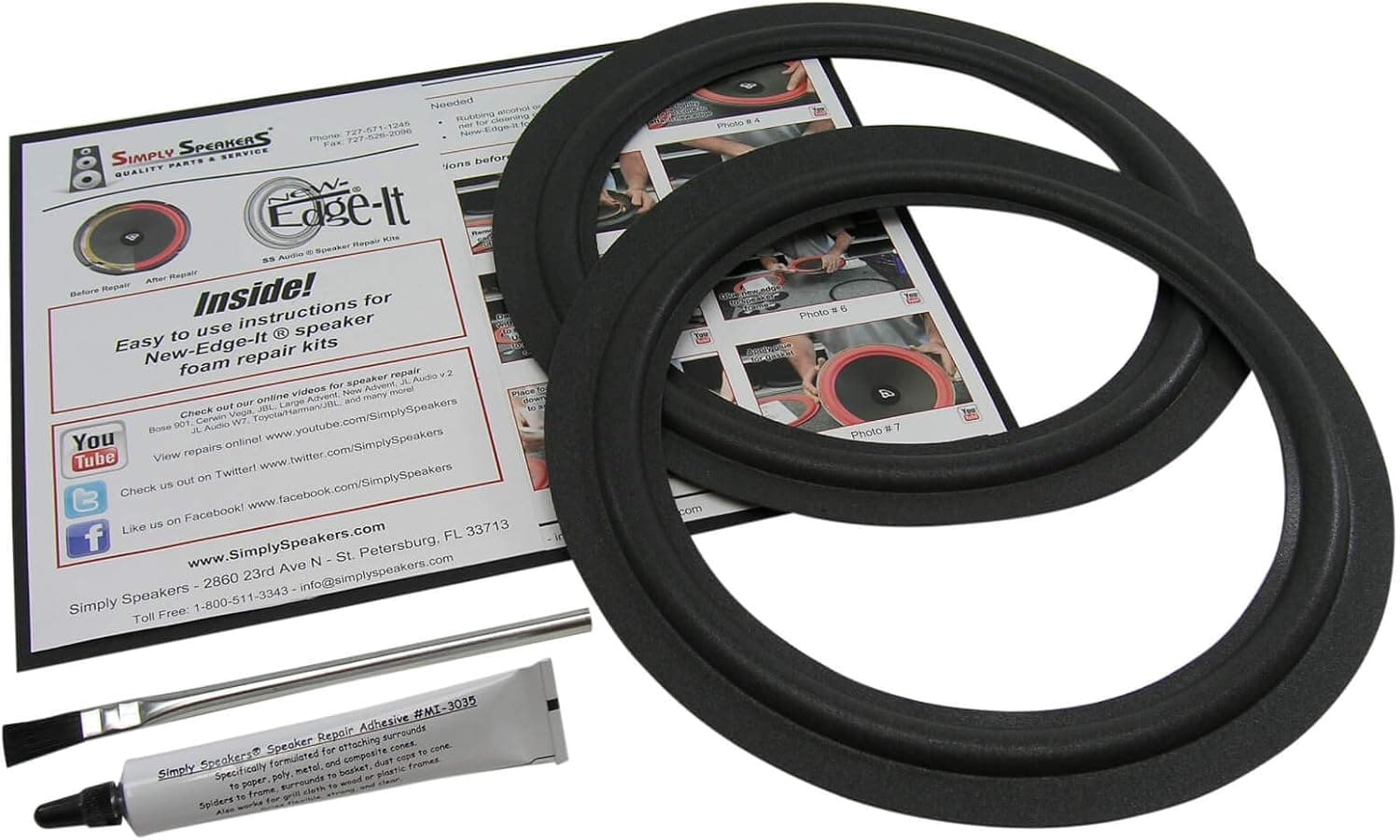 Bose 10 Inch Foam Speaker Repair Kit FSK-10F (Pair)