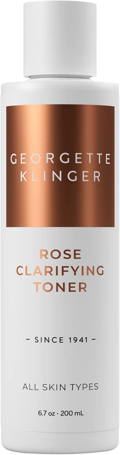 Rose Clarifying Toner - Deep Cleansing Facial Toner, pH Balancing, Moisturizing Formula with Witch Hazel and Aloe for Deep Pore Cleansing, Hydration, and Skin Repair - 6.7 oz by Georgette Klinger
