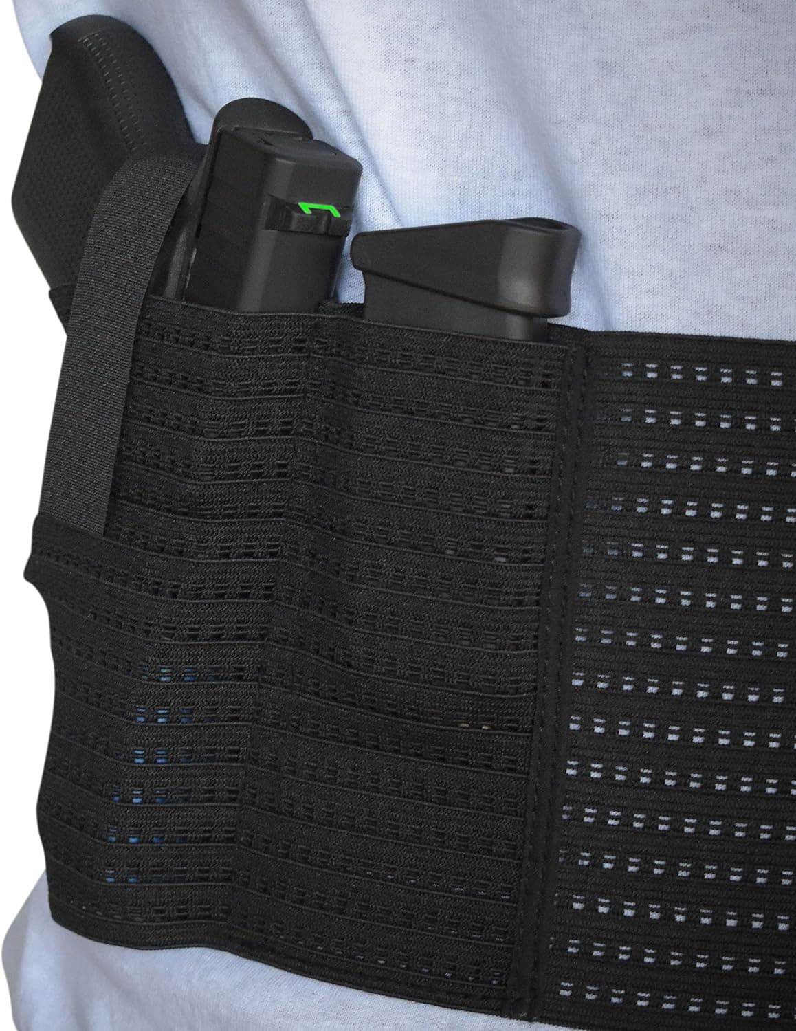 Raw Dog Tactical - Breathable Belly Band Holster for Concealed Carry CCW Dual Handing Tactical Holsters Ambidextrous Fits Most Models