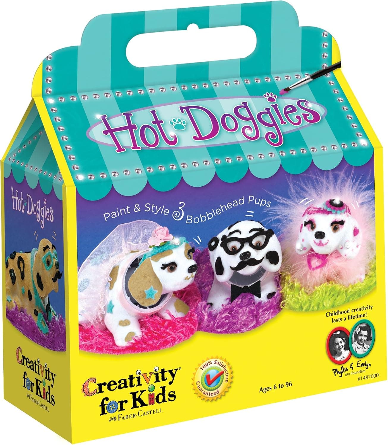 Creativity for Kids Haute Doggies Craft Kit – Makes 3 Bobble-Head Dogs – Teaches Beneficial Skills – For Ages 7 and Up
