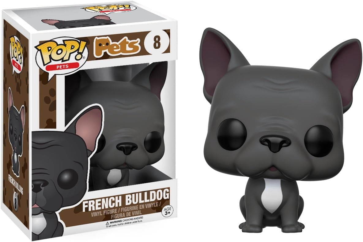 Funko POP Pets French Bulldog Action Figure, Grey