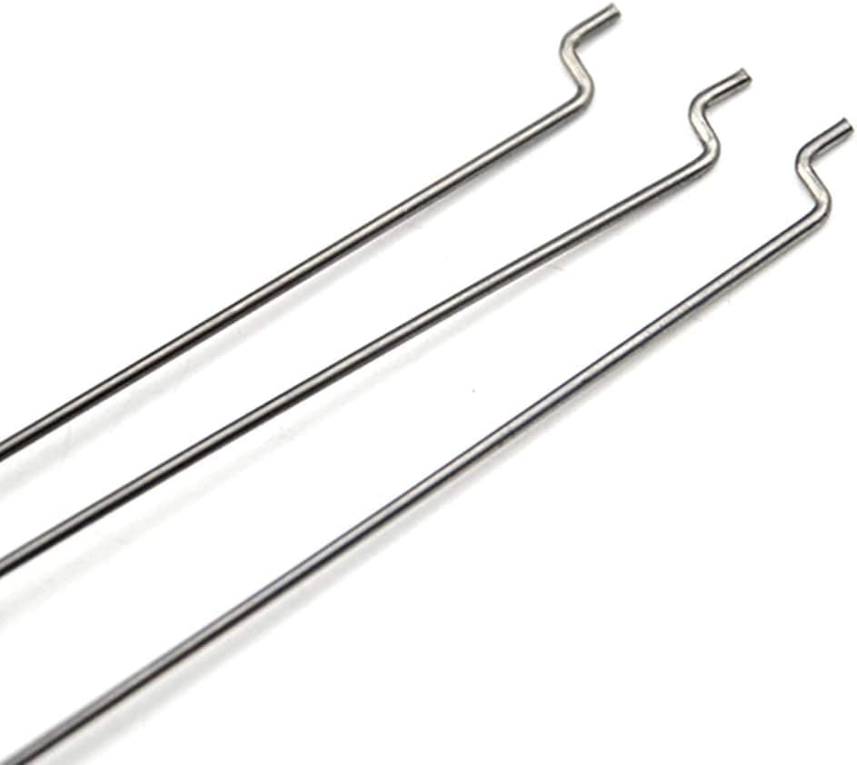 WMYCONGCONG 20 PCS 1.2x180mm Steel Push Rods Parts for RC Airplane Plane Boat Replacement