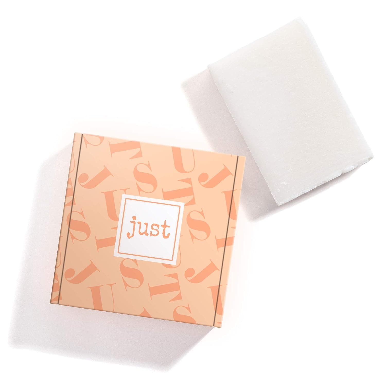 JUST Pure & Natural Soap - 6 oz. Premium Face & Body Cleansing Bar - Hypoallergenic and Unscented - Ideal for Dry or Sensitive Skin