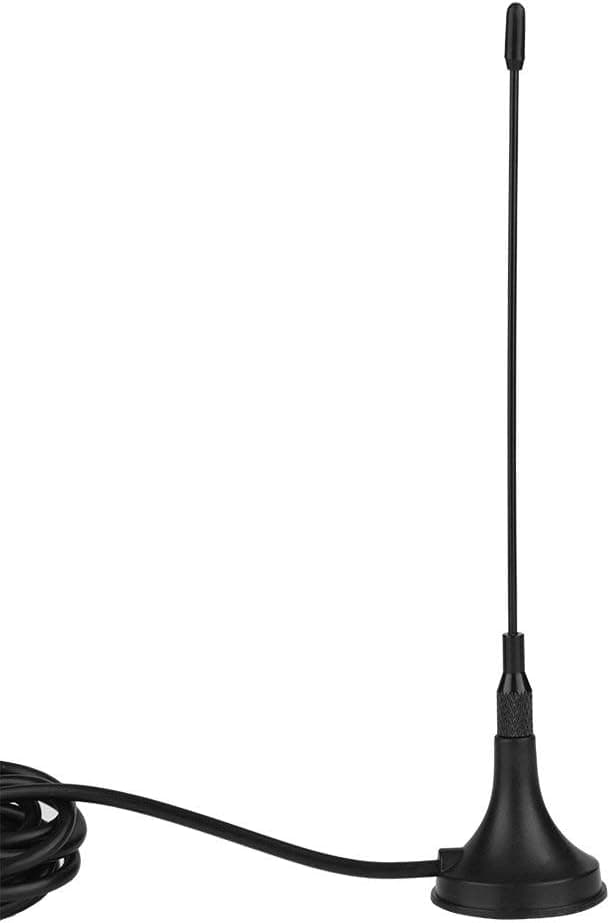 TV Digital Antenna, Portable Mini 50 Miles Range Amplifier HDTV Vertical Dual Antenna Support ATSC DVB-T DVB-2 ISDB with Magnetic Base