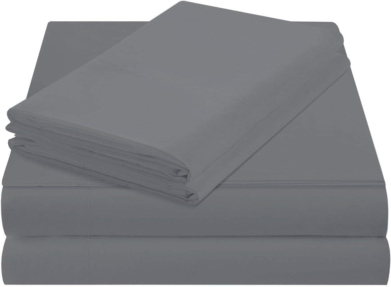 500 Thread Count Egyptian Cotton Solid Taupe King/California King Attached Waterbed Sheet