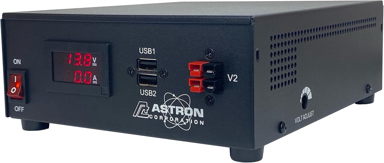 Astron SS-30M-AP (IEC 62368) Switching Power Supply 13.8 VDC, Adjustable 30 Amps, Peak Current