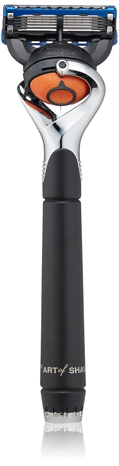 The Art of Shaving Mens Razor - Lexington Collection Razors for Men, Flexball Allows for a Cleaner, Closer Shave, Black Satin & Chrome