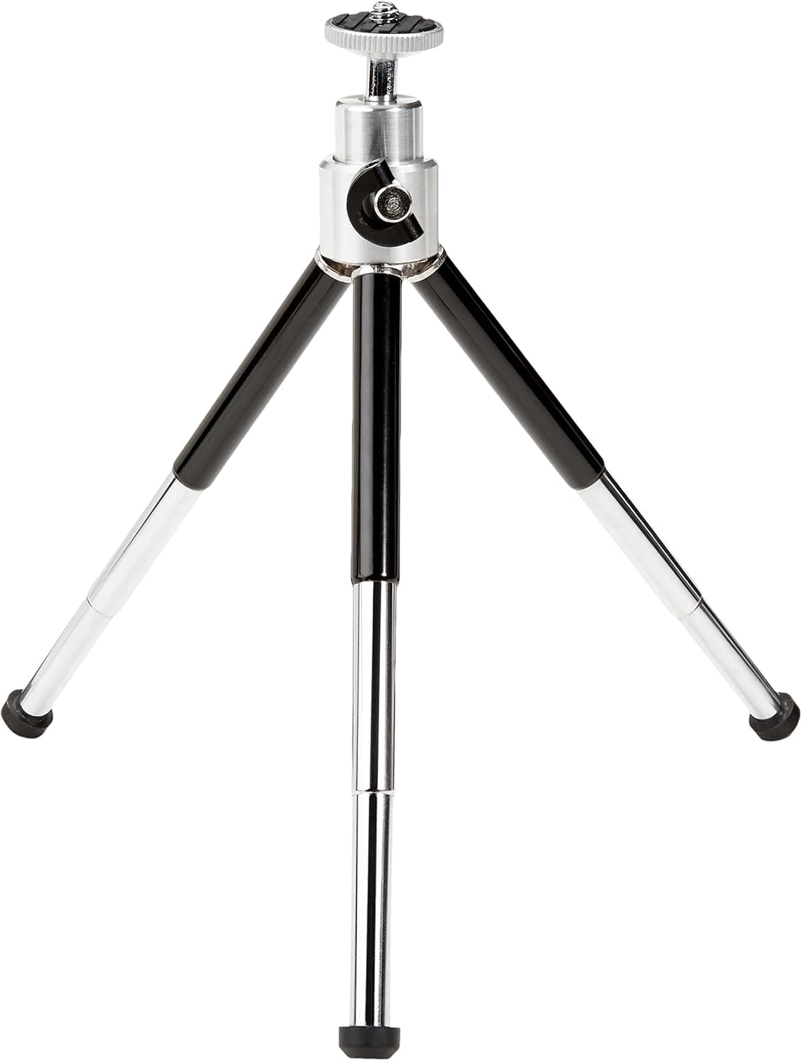 Amazon Basics Lightweight Adjustable Mini Tripod Stand - Pack of 4, 5 - 7.5 Inches, Black
