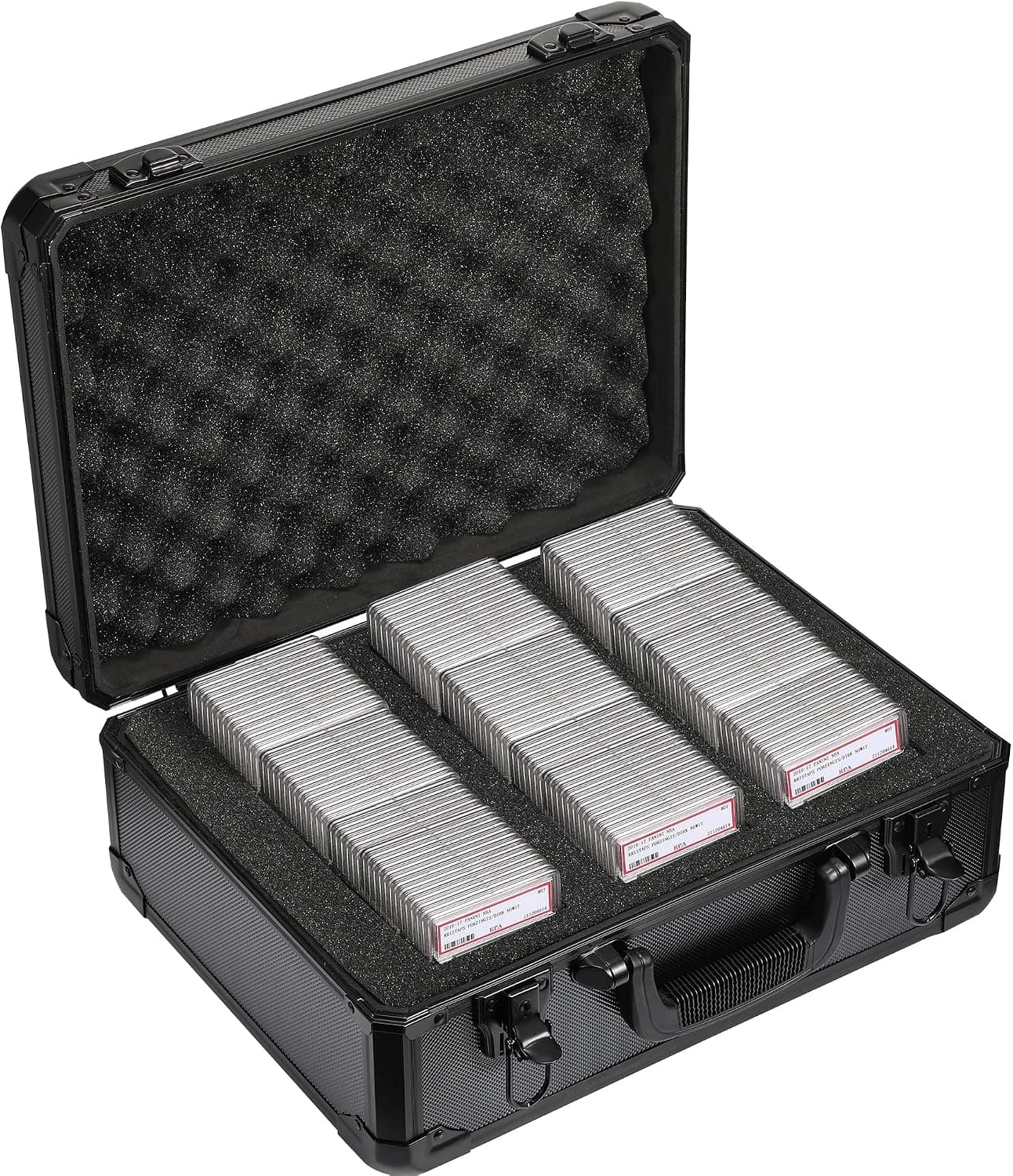 D DACCKIT Graded Card Storage Box, 108+ Sports Card Case Compatible with BGS PSA CSG FGS SGC Graded Sports Cards