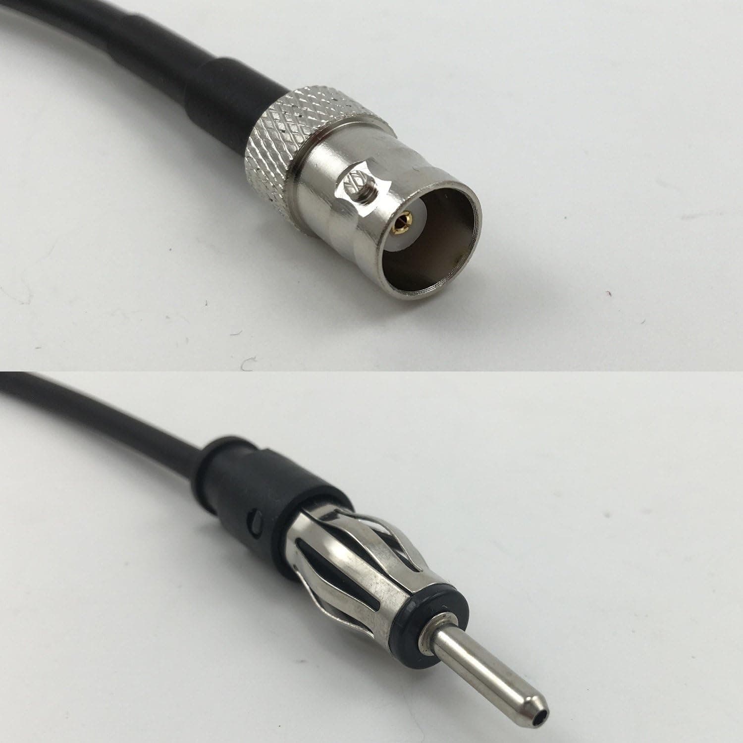 6 inch RG174 BNC Female to AM/FM Male Pigtail Jumper RF coaxial Cable 50ohm Quick USA Shipping