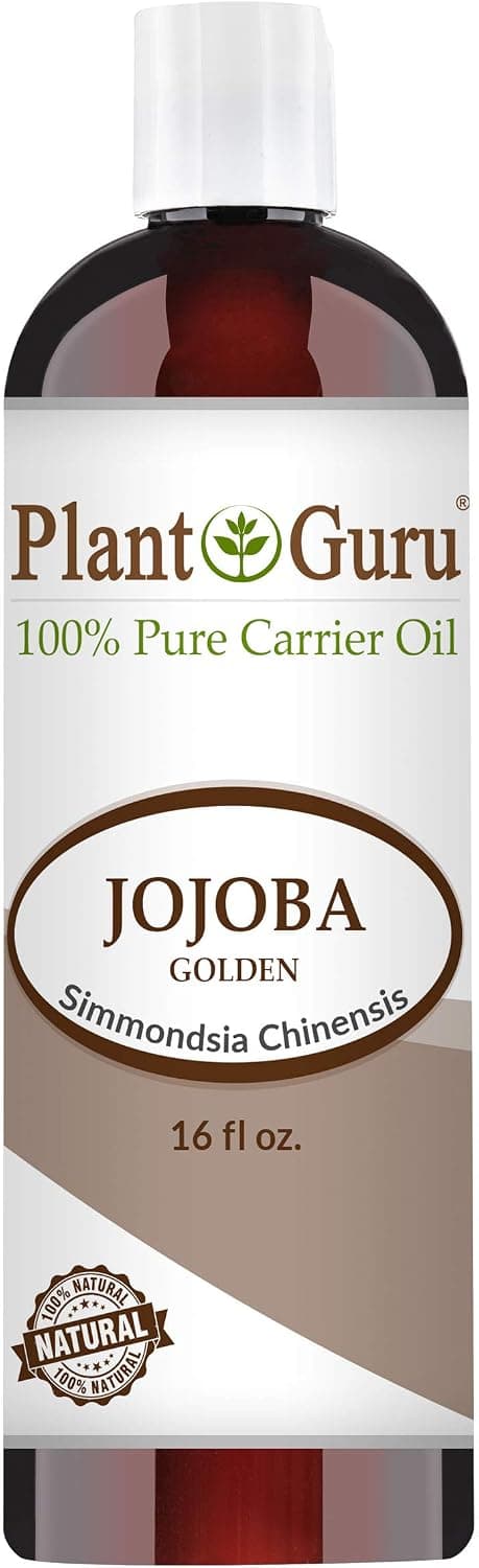 Jojoba Oil 16 fl. oz. Cold Pressed Carrier 100% Pure Natural For Skin, Body, Face, and Hair Growth Moisturizer. Great For Creams, Lotions, Lip balm and Soap Making
