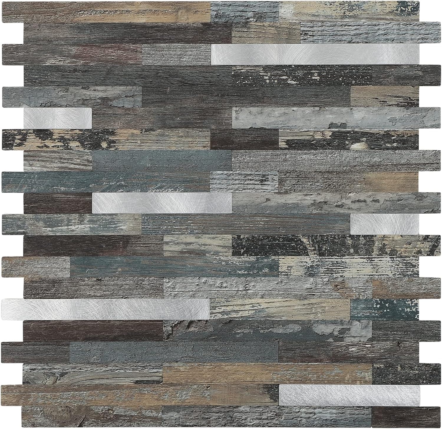 Midcard 10 Sheets Peel and Stick Backsplash PVC Wall Tile,for Kitchen Backsplash