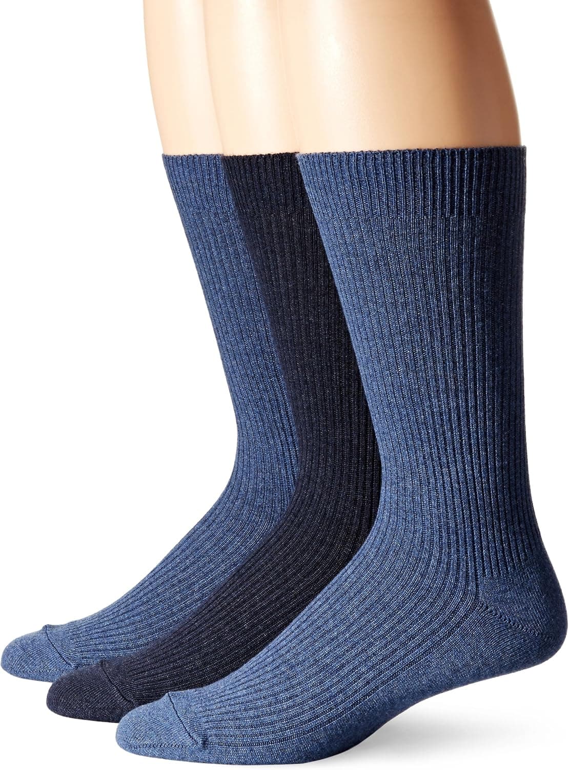 Dockers Men's 3 Pack Light Weight Crew Socks