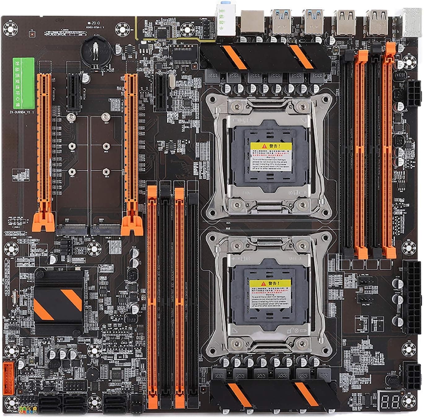 Desktop Motherboard, DDR4 LGA2011 3 CPU for Intel X99 Mainboard, Integrated RTL8111H Gigabit Network Card, M.2 NVMEPCIE X4 Channel, SATA3.0 USB3.0 6 Channel Sound Chip