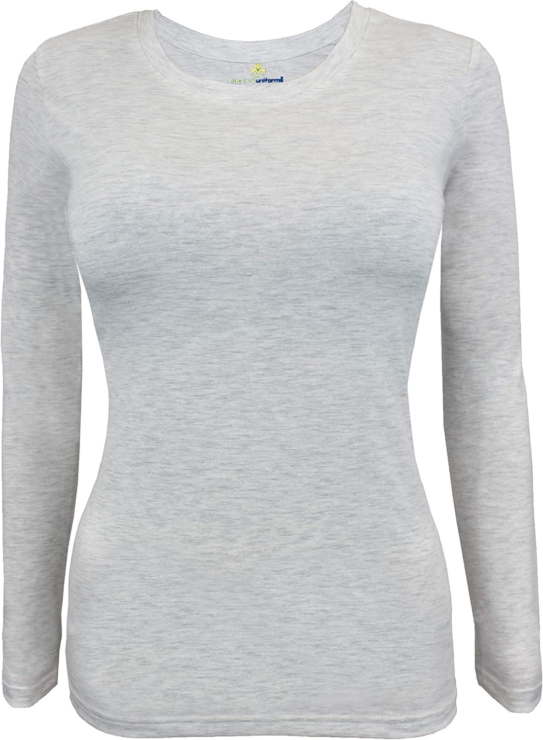 Natural Uniforms Women's Under Scrub Tee Crew Neck Long Sleeve T-Shirt