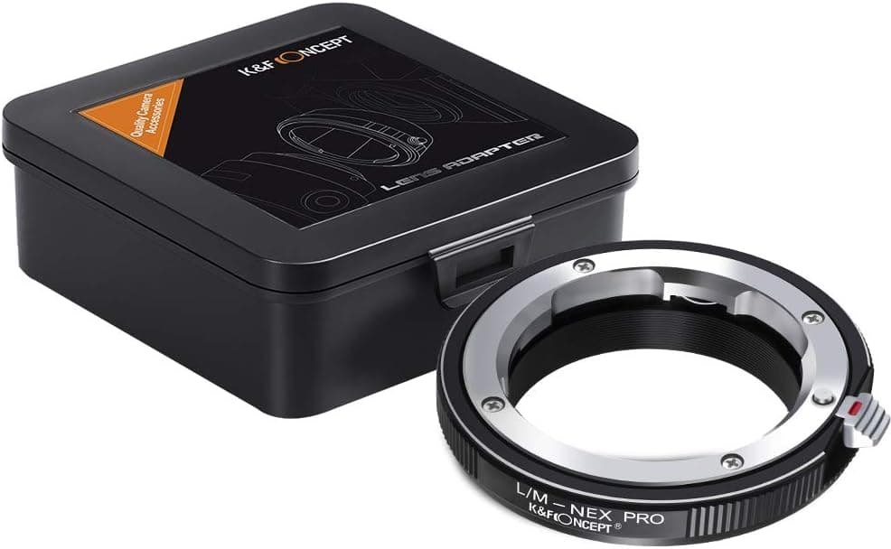 K&F Concept Lens Mount Adapter Compatible for Leica M Lens to Alpha Nex E-Mount Camera Lens Mount Adapter with Matting Varnish Design