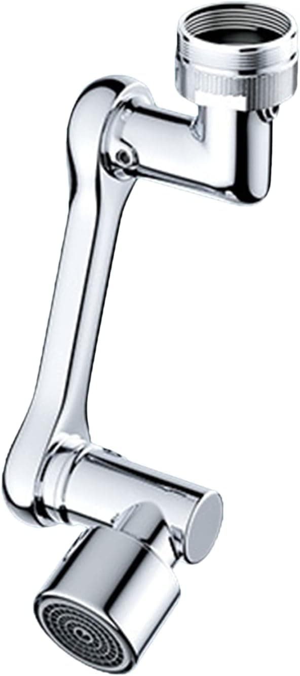 SLDHFE universal rotating faucet extender, 1080 big angle degree swivel kitchen sink faucets aerator, splash filter rotatable Robotic Arm 2 in 1 faucet attachment single mode