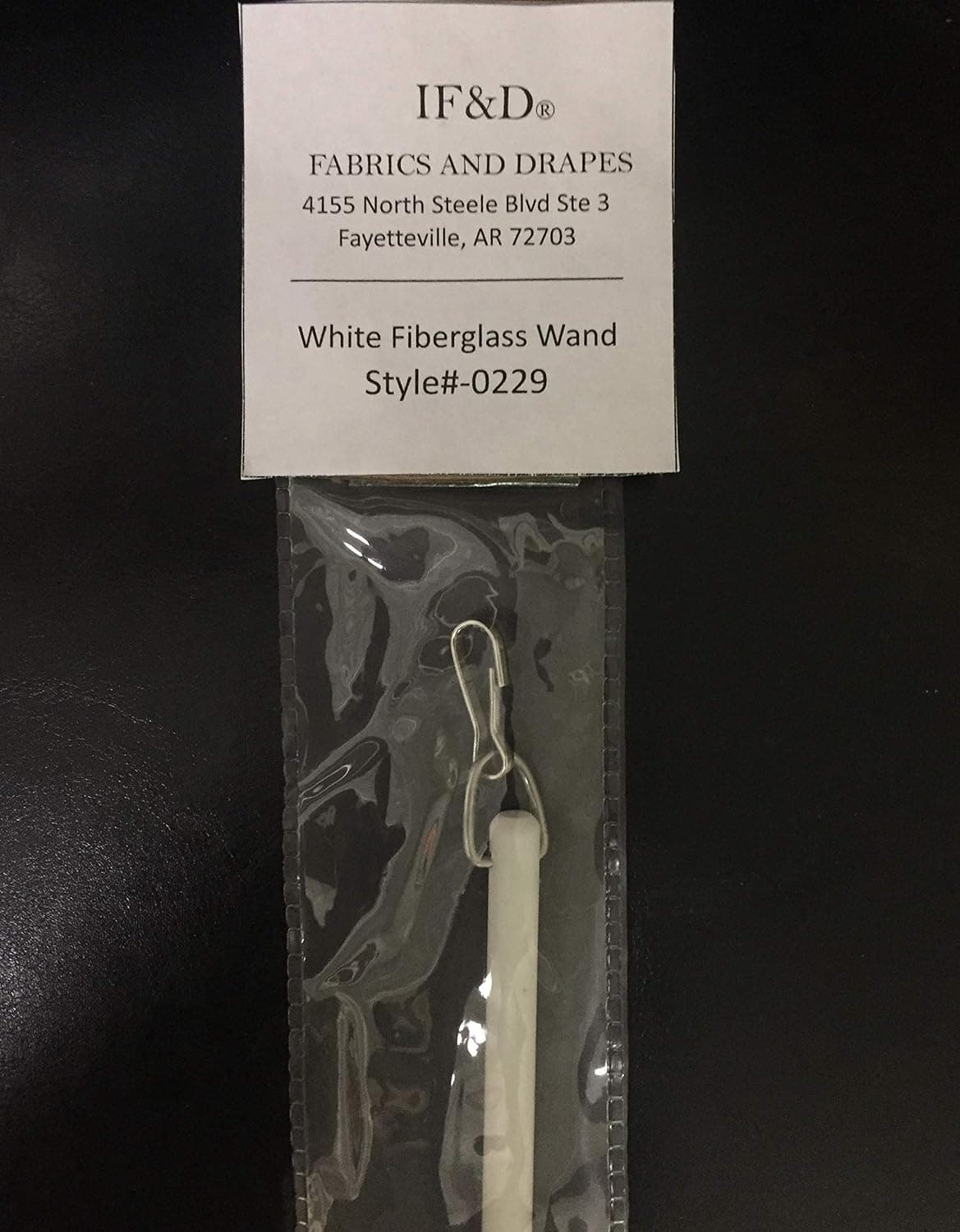 IF&D - Fabrics and Drapes - 60 inch (5 Foot) - 10 pack - White Fiberglass Drapery Curtain Pull Wands - Style #0229