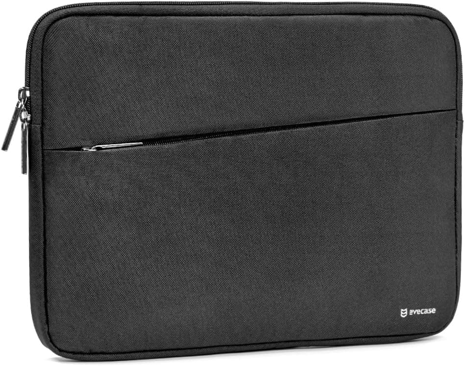Evecase Water Repellent Shockproof Sleeve Protective Case Bag with Accessory Pocket for Microsoft Surface Pro 6, Google Pixel Slate 12.3, Samsung Galaxy Book2 12 - Black
