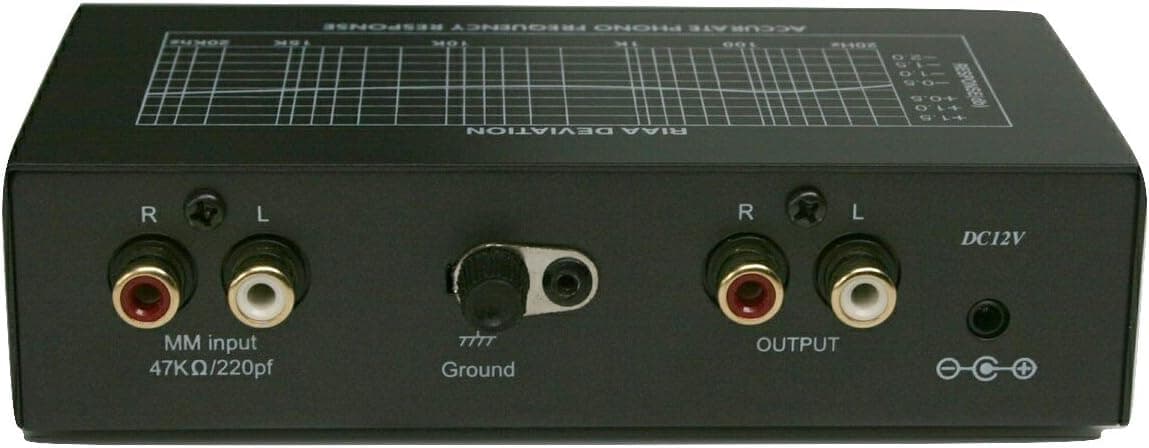 Technolink TC-750 Audiophile RIAA Phono Preamp, 85dB S/N, Black or Silver, Your Choice (Black w/ 1000mA Adaptor Upgrade)
