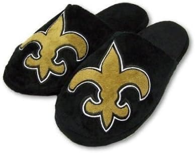 NEW ORLEANS SAINTS OFFICIAL LOGO PLUSH SLIPPERS SZ XL
