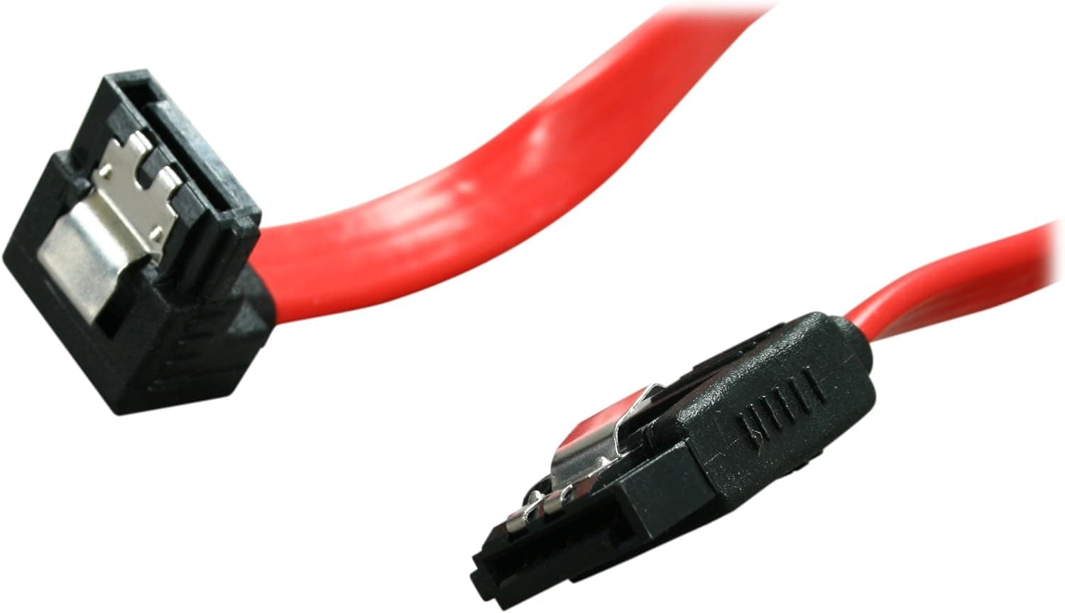 Rosewill SATA Cable 90 Degree Right Angle SATA III 6.0 Gbps, SATA Cable 12 Inches, SATA 3 Cable - 12 Inches, Red