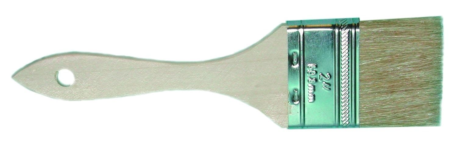 Magnolia Brush 235 Low Cost Single Thickness Paint or Chip Brush, 1-1/2" Trim, 3" Width, White (Case of 24), 40179
