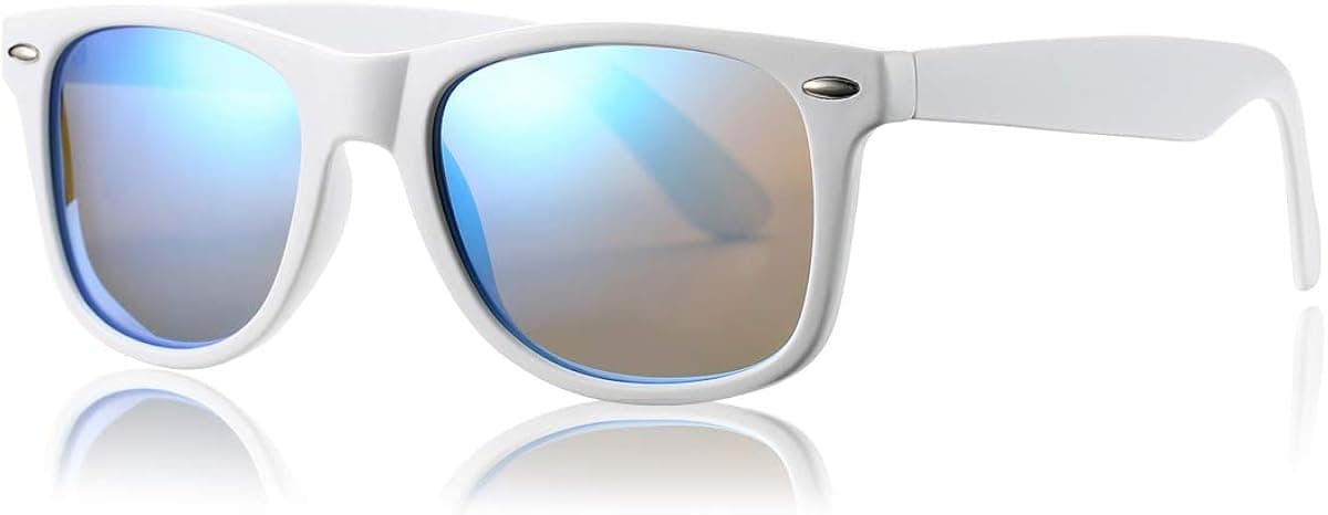 AZorb Classic Polarized Sunglasses Unisex Square Horn Rimmed Design