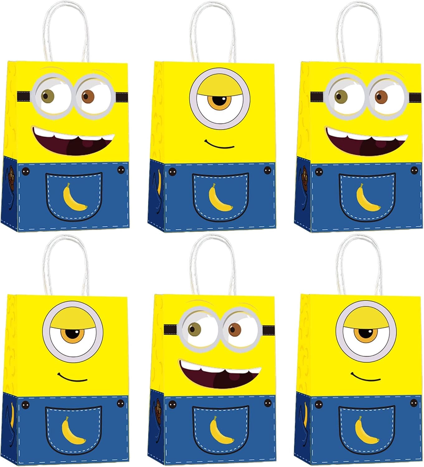 Ryanssa 24pcs Cartoon Party Supplies Gift Bags Birthday Party Decorations Goodie Bags, Party Favor for Kids