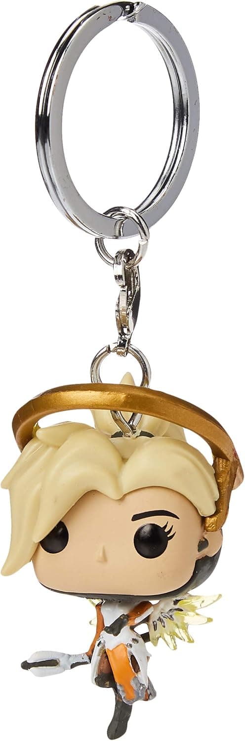Funko Pop Keychain: Overwatch - Mercy Collectible Figure, Multicolor