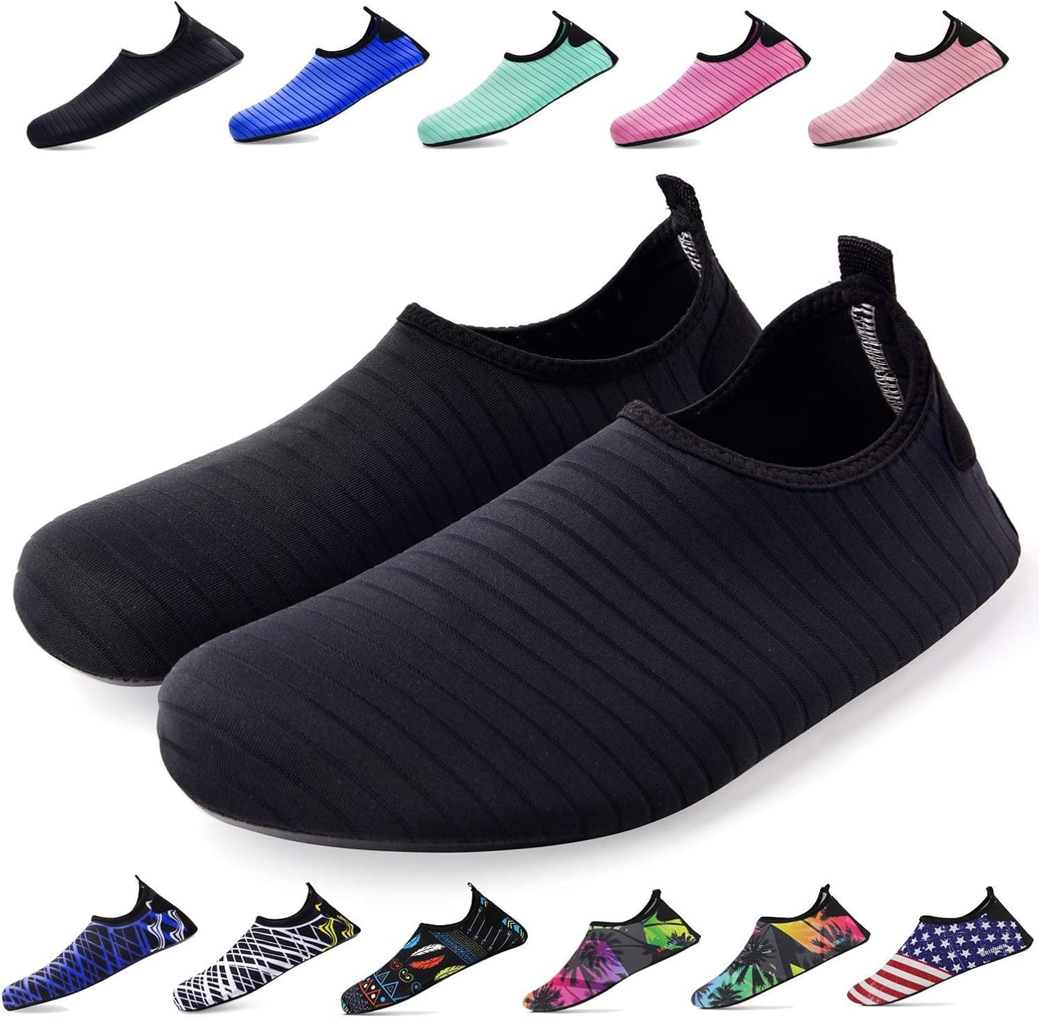 bridawn Water Shoes for Women and Men, Quick-Dry Socks Barefoot Shoes