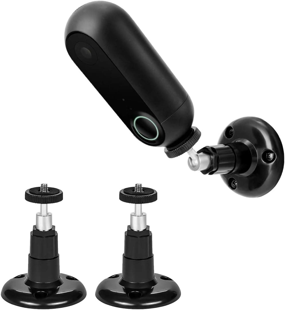 LANMU Wall Mount Compatible with Canary Flex,360 Degree Secure Mount Compatible with Canary Flex Indoor Outdoor Security Camera (2-Pack)