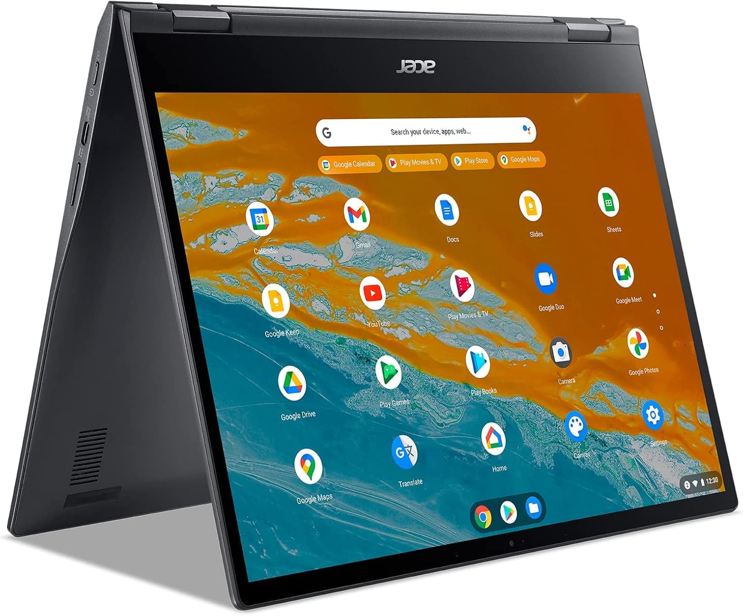 Acer Chromebook Spin 513 Convertible Laptop | 13.5" 2256x1504 Gorilla Glass Touch | MediaTek Kompanio 1380 Octa-Core CPU | 8GB LPDDR4X | 128GB eMMC | WiFi 6 | Backlit KB | Chrome OS | CP513-2H-K62Y