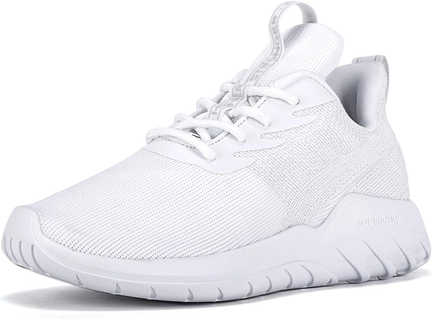 Womens Casual Fashion Sneakers Lightweight Breathable Athletic Sports Running Shoes White US6.5,EU37