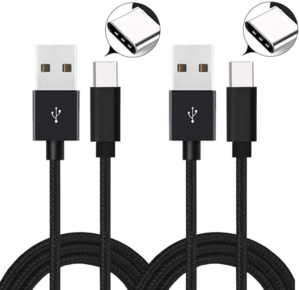 USB Type C Cable Fast Charging, 2 Pack(3Ft 2.1A) Braided C Charger Cables Compatible with Samsung S10e/note 9/s10/s9/s8 ,USB C Charger