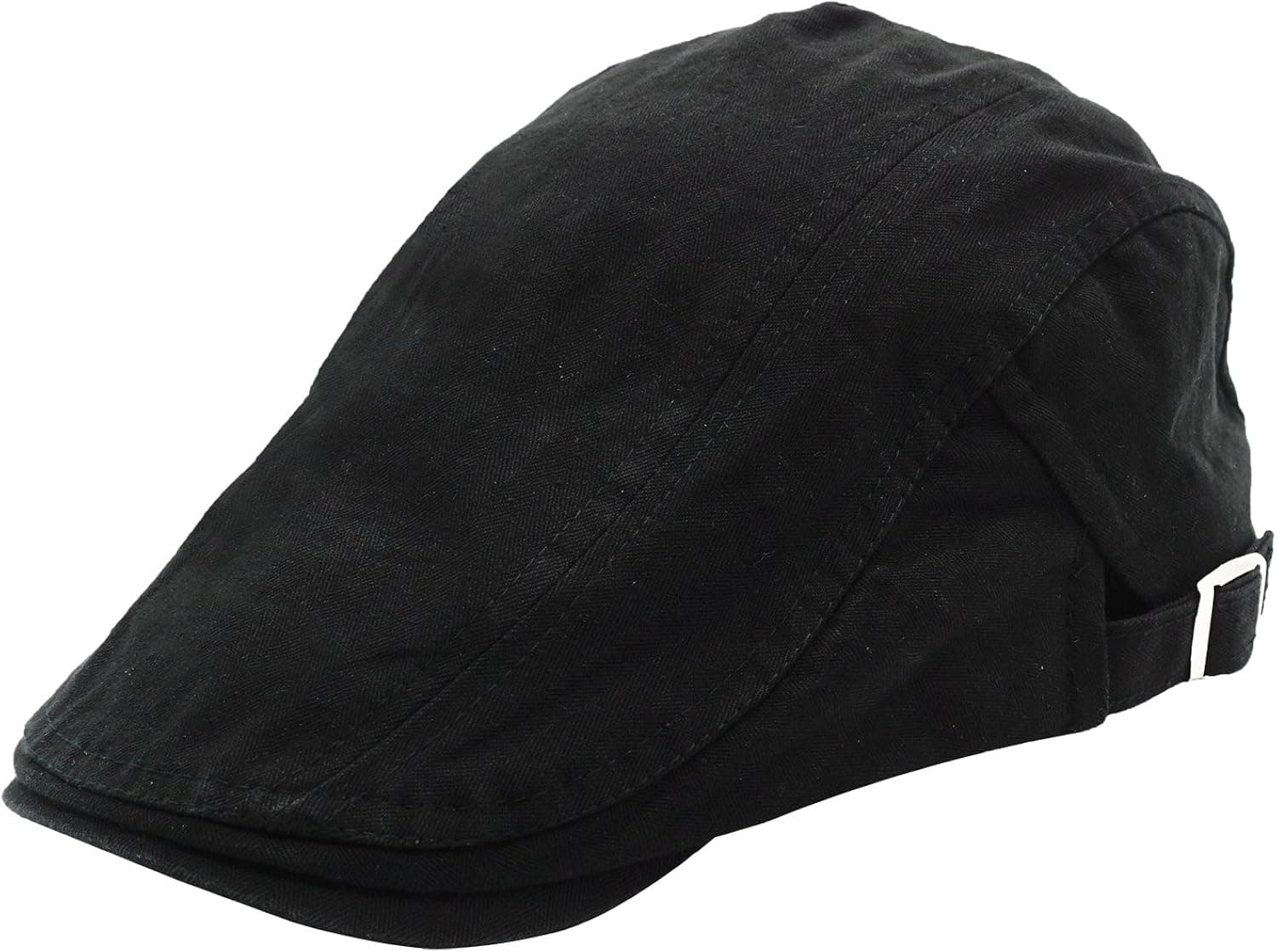 Bellady Men's Cotton Newsboy Cap Flat Ivy Gatsby Driving Hat Cap,Black
