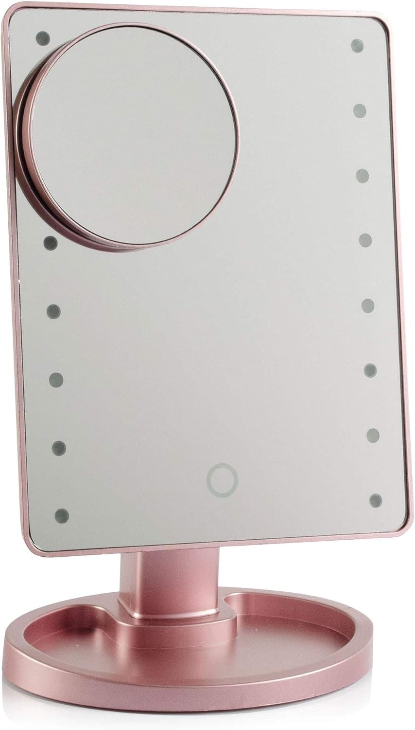 Estelle Makeup Mirror - 16 Bright LEDs (Rose Gold)