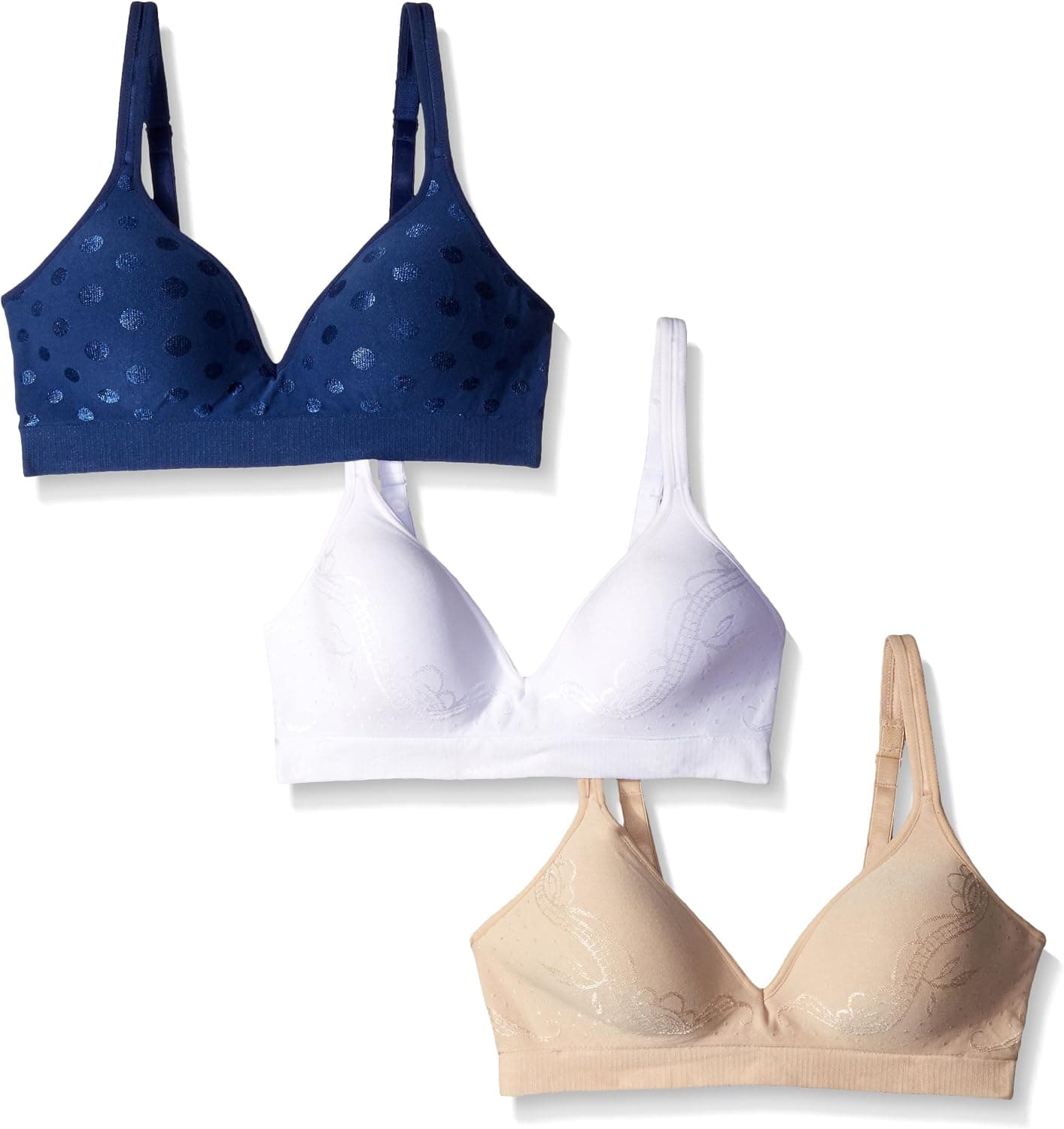 Barely There Women's Custom Flex Fit Seamless Wirefree Bra (Pack of 3)
