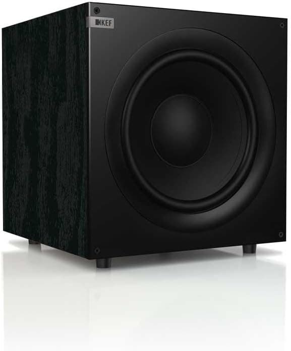 KEF Q400B Front Firing Powerful Subwoofer - Black Ash (Single)