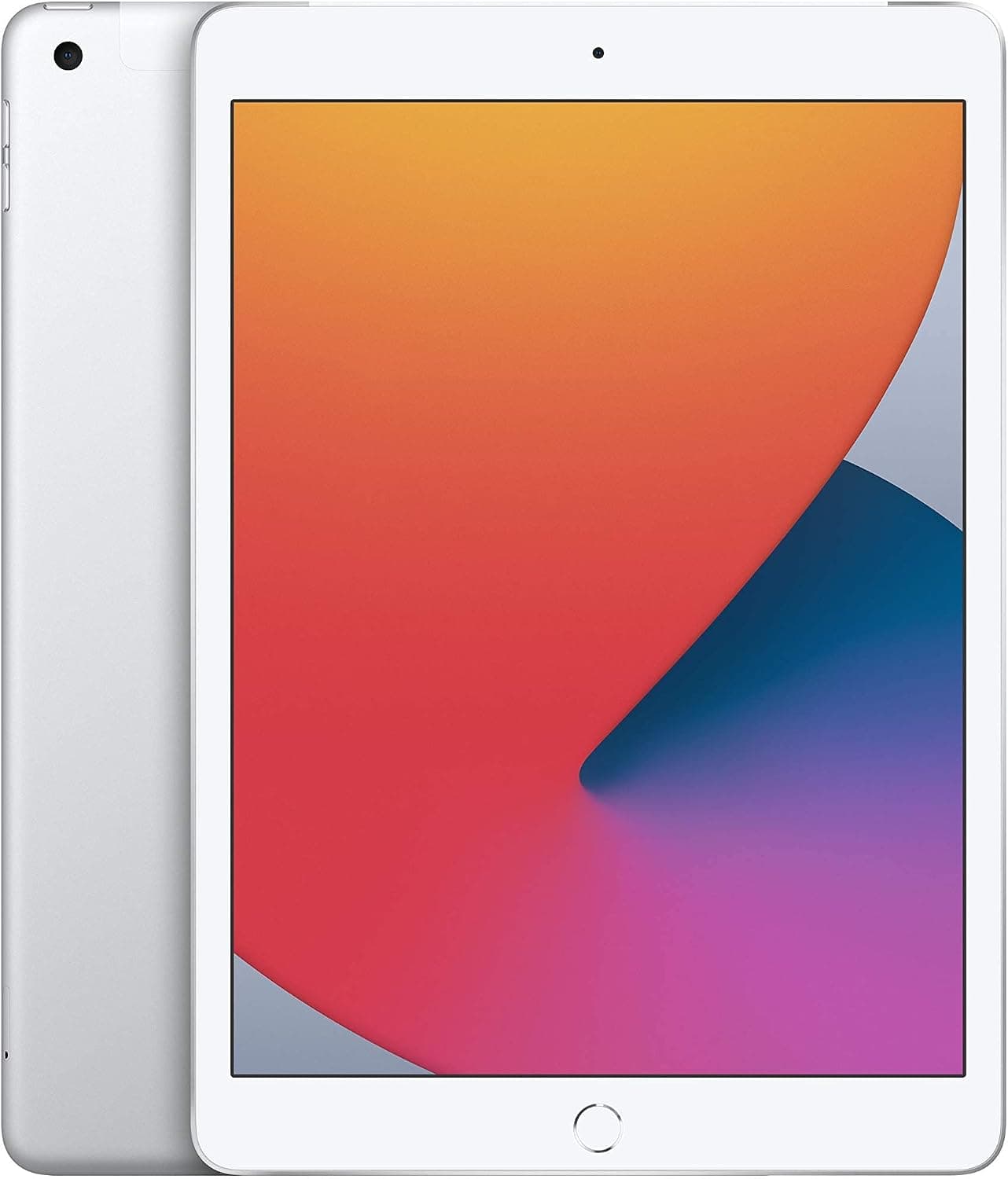 2020 Apple iPad 8th Gen (10.2 inch, Wi-Fi + Cellular, 32GB) Silver (Renewed)