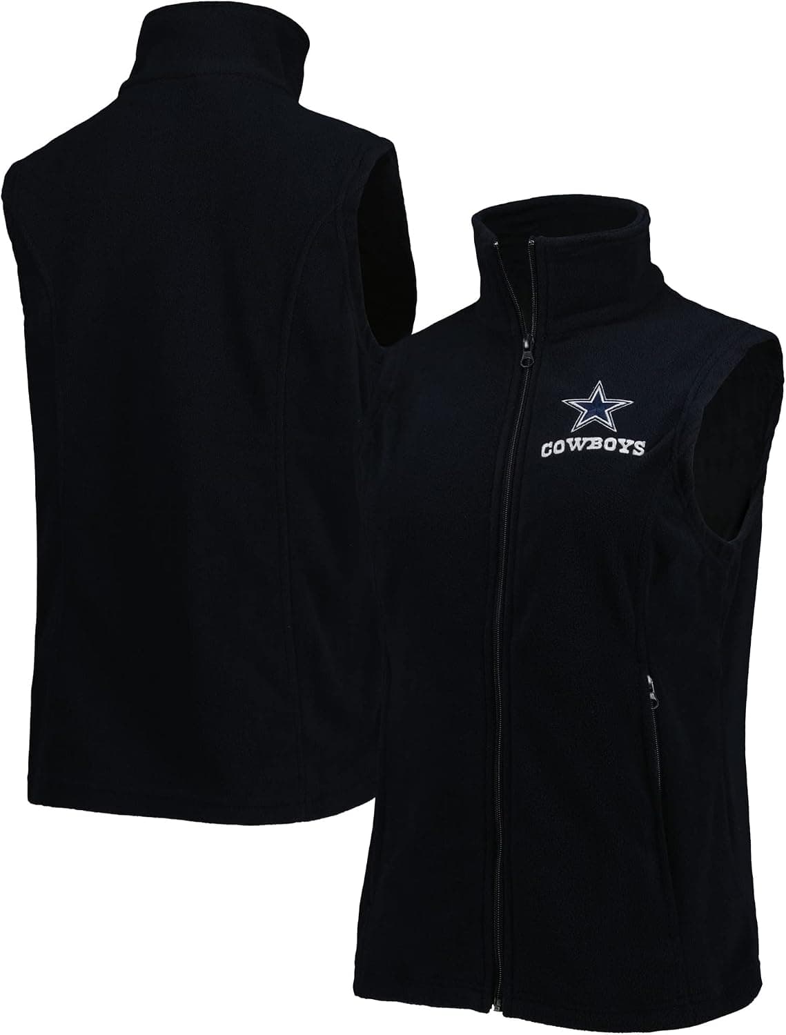 Dunbrooke Women's New York Giants Royal Houston Fleece Full-Zip Vest