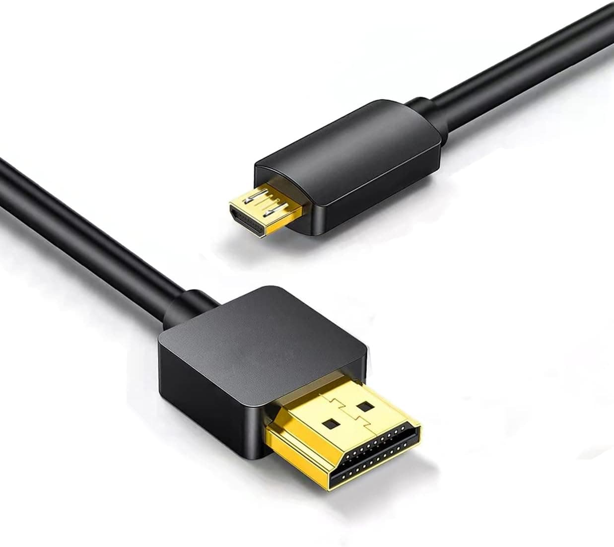 Adaptter Micro USB to HDMI 1080P 4k Cable 1.5m/5ft Male to Male Adapter Connector, for Videos Pictures from Mobile Phone or Tablet to a High-Definition Monitor or TV,Micro USB to Hdmi Cable 1.5M/5FT