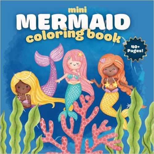 MINI Mermaid Coloring Book: Small Coloring Book for Kids (MINI Coloring Books by: Mya Papaya)