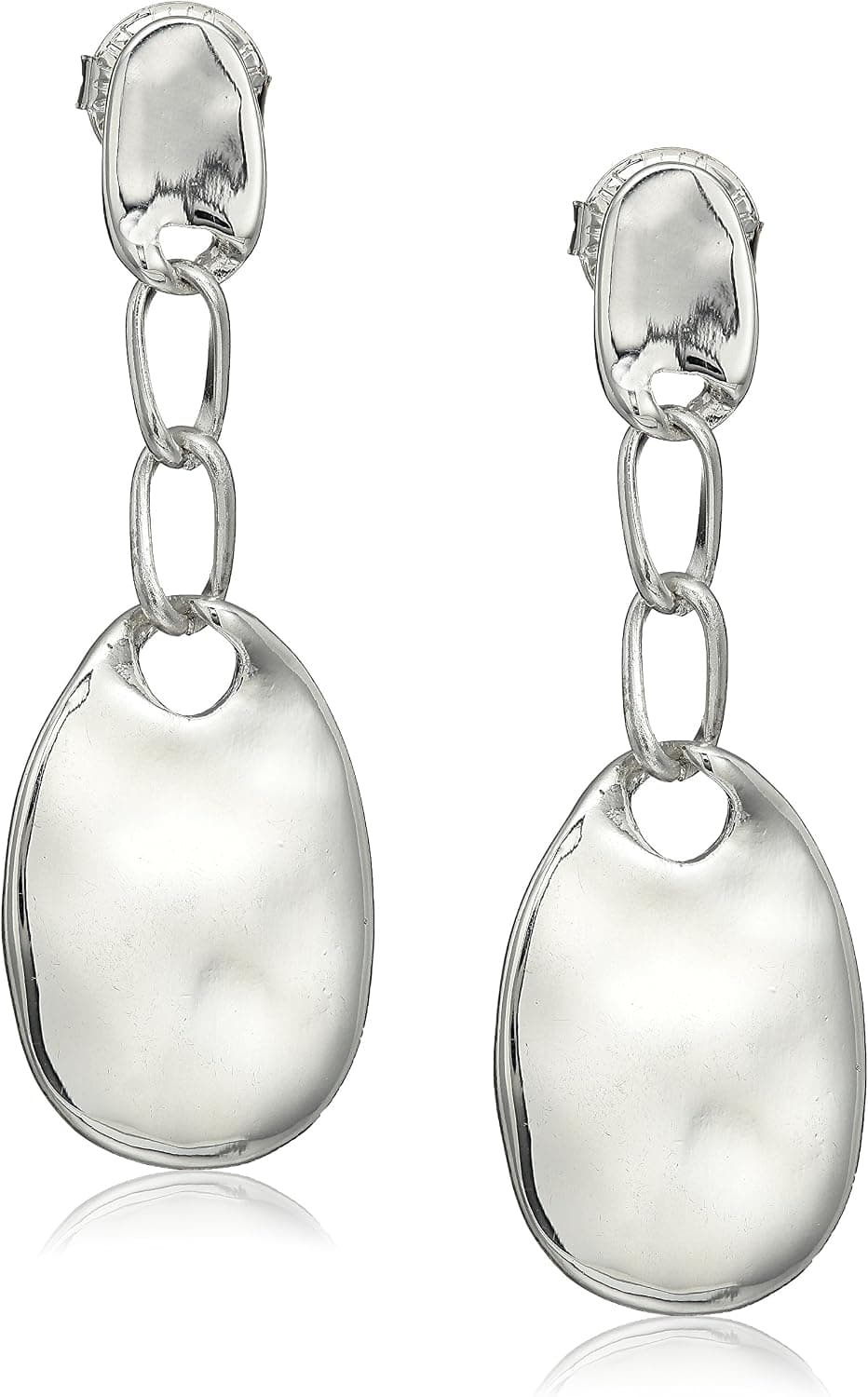 Robert Lee Morris Hear Me Silver Drop Earrings