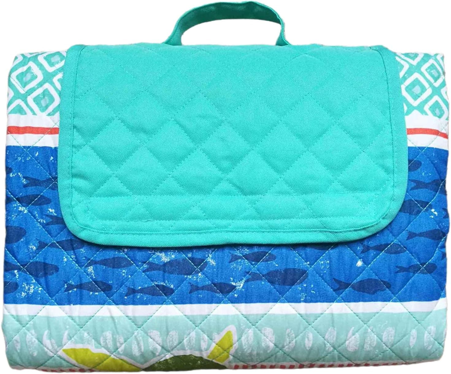 BEITE FIBER Picnic Blanket Beach Blankets 60 x 70 Inches Foldable Portable Family Outdoor Park Beach Mat for Camping on Grass Oversized Seats Waterproof Durable Sand Resistant Picnic Mat for Kids