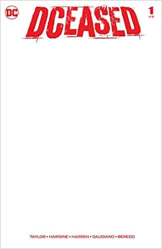 DCeased #1 Blank Cover Variant