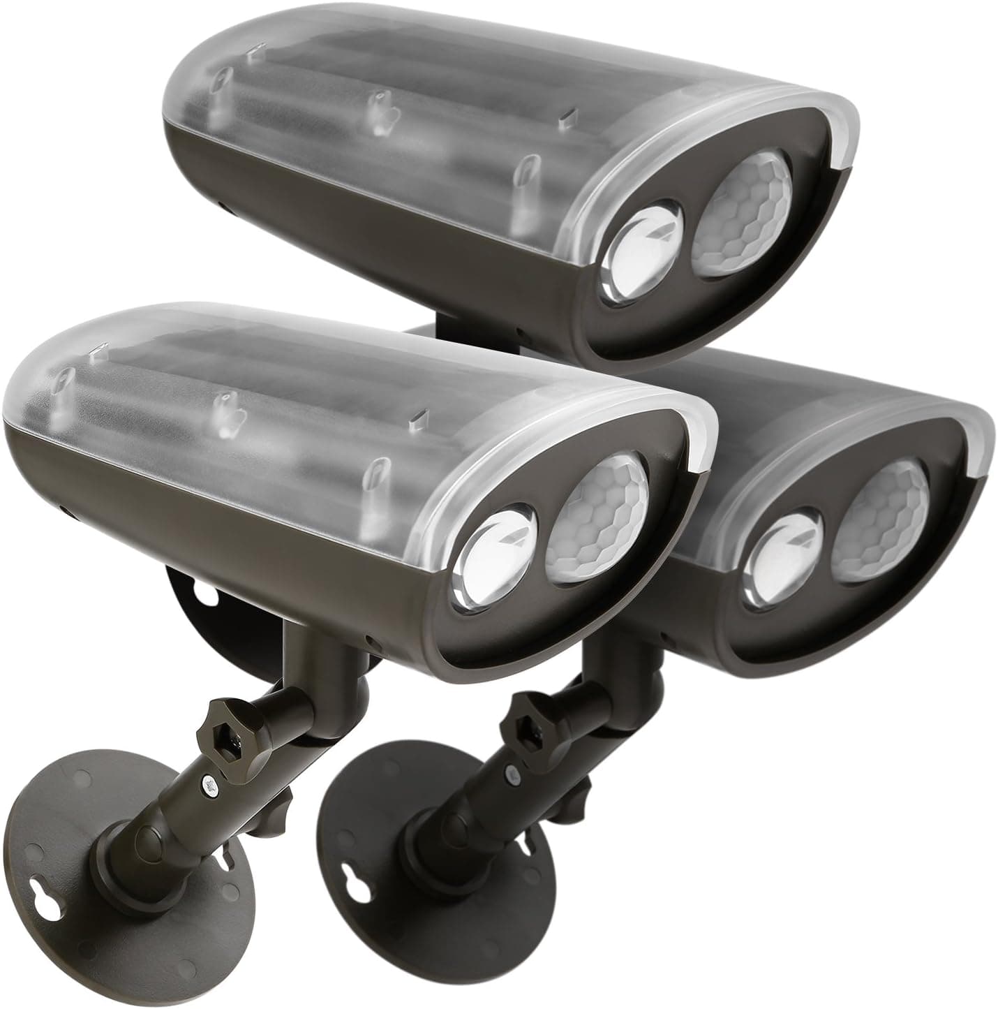 TORCHSTAR LED Outdoor Security Light with Motion Sensor and Photocell, Auto ON/Off, Wall Mount Spotlight for Garden, Porch, Patio, Garage, Yard Lighting, Pack of 3