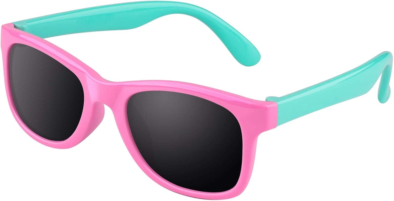CGID Soft Rubber Kids Polarized Sunglasses for Children Age 3-8,K02