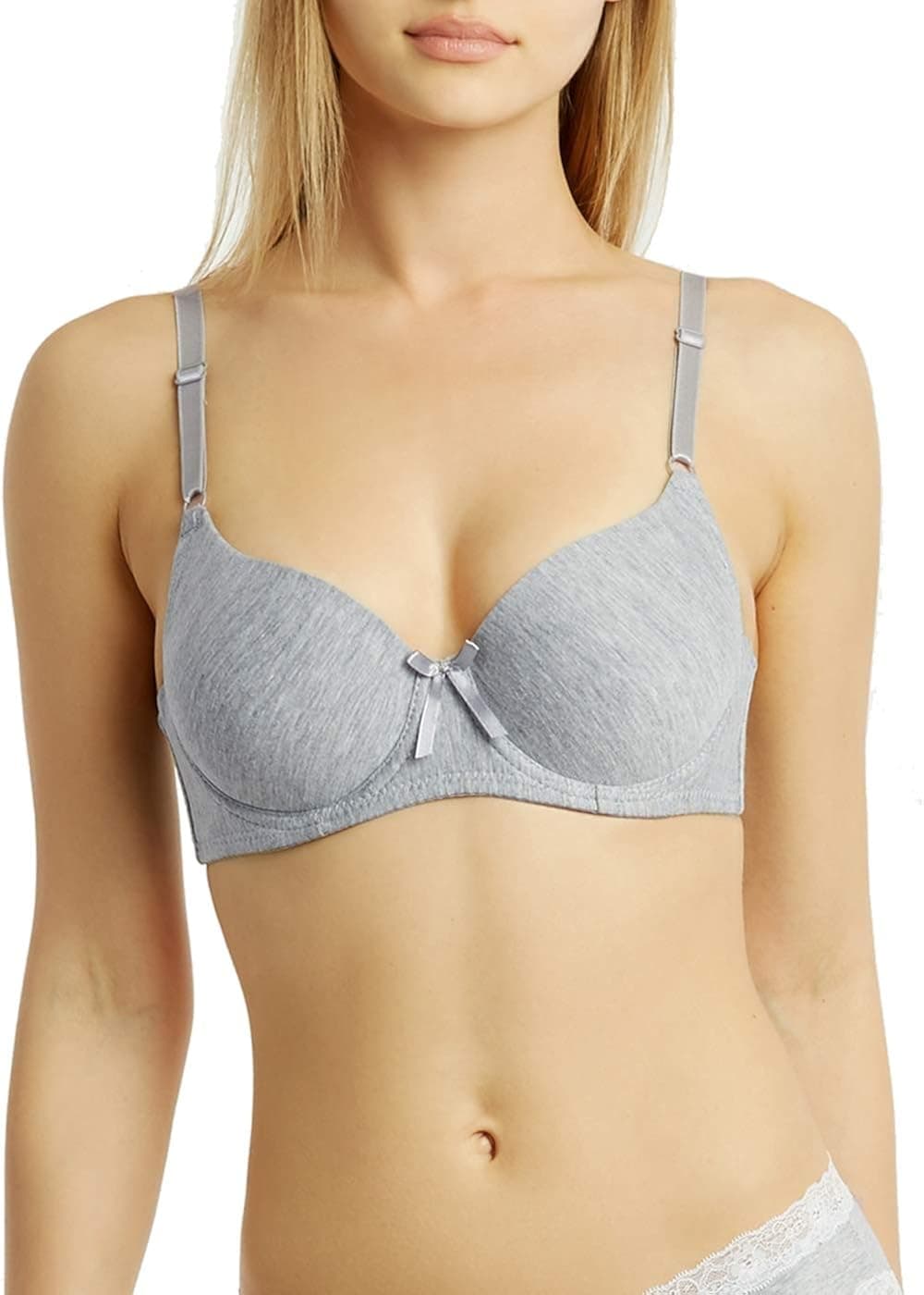 Mamia Women's Basic Plain Lace Bras (Pack of 6) - Various Styles