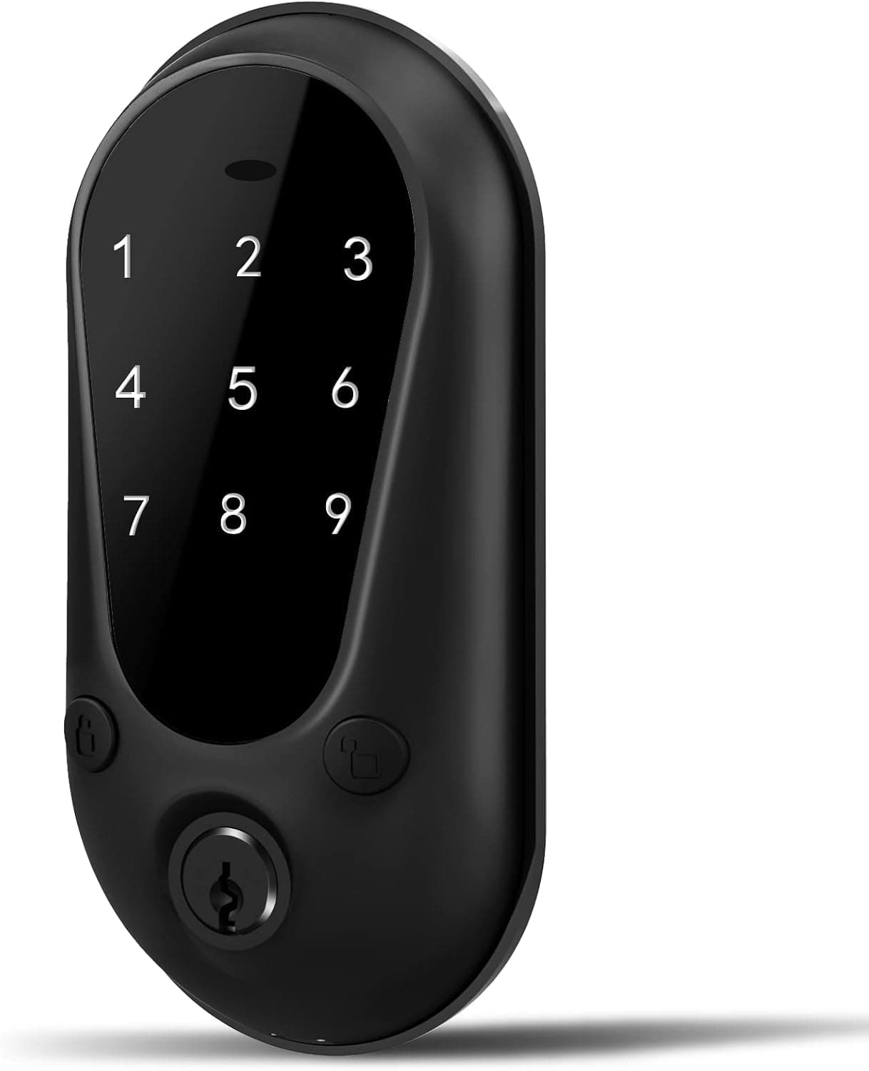 ZEVAWAY Keyless Electronic Deadbolt Lock, Smart Touchscreen Security Lock,Easy Installation,Precise & Stable Structure,Mate Black Finish